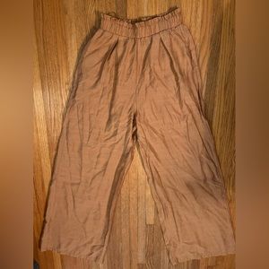 Tula J wide leg paper bag pants